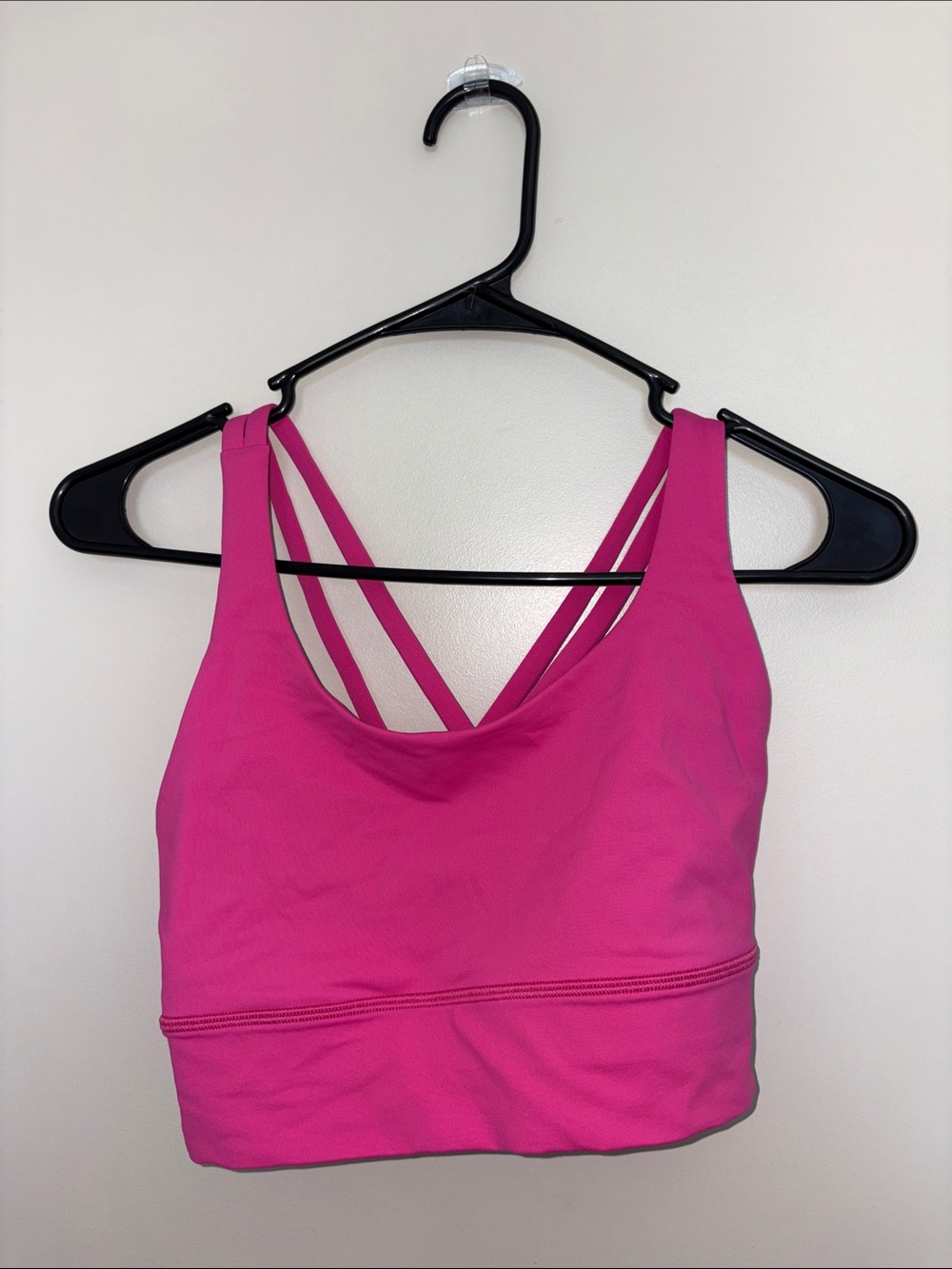 lululemon athletica Bright Pink Strappy Sports Bra SZ XXS sold out online